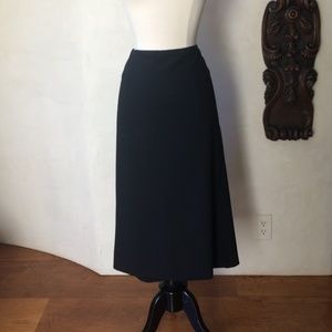 Jil Sander Black Mid Length  A line Skirt